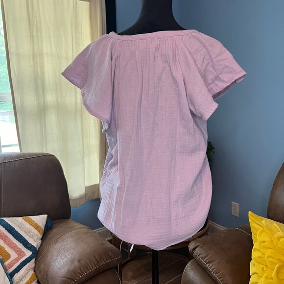 Universal Thread Ruffle Cap Sleeve Top - Picture 5 of 7